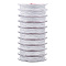 Tiger Tail Wire, Stainless Steel Wire, Round, Silver, 26 Gauge(0.4mm), about 32.81 Feet(10m)/Roll, 10 Rolls/Set
