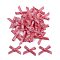 Polyester Costume Accessories, Bowknot, Pale Violet Red, 16x19x3mm