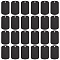 BENECREAT 100pcs Aluminum Stamping Blanks, Rectangle Stamping Tag Blank Black Dog Tag Laser Engraved Tags for Necklace Bracelet, DIY Keychains, Pets Tags Project, 2x1