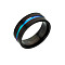 316L Surgical Stainless Steel Wide Band Finger Rings, Gunmetal, US Size 10 1/4(19.9mm)