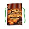 Halloween Cotton Cloth Storage Pouches, Rectangle Drawstring Treat Bags Goody Bags, for Candy Gift Bags, Pumpkin Pattern, 21x14.5x0.4cm