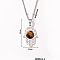 Non-Tarnish Stylish Stainless Steel Hamsa Hand Pendant Necklace Fashion Jewelry for Women, Stainless Steel Color, 19.69 inch(50cm)