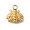 Ion Plating(IP) 304 Stainless Steel Charms, Bees Charm, Golden, 10.5x9.5x2mm, Hole: 1.8mm