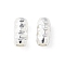 Brass Beads, Column, Nickel Free, Silver, 6x3mm, Hole: 1.6mm