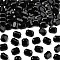 Preciosa® MAXIMA Crystal Fancy Stones, Czech Crystal, 435 34 222 Octagon, Unfoiled, 23980 Jet, 8x6mm