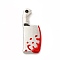 Alloy Enamel Pendants, Kitchen Knife Charm, Platinum, 23x9x2.5mm, Hole: 1mm