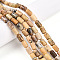 Natural Yellow Opal Beads Strands, Barrel, 9.5~10.5x6~7mm, Hole: 0.7mm, about 38pcs/strand, 15.16~15.35 inch(38.5~39cm)