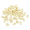 304 Stainless Steel Jump Rings, Closed Jump Rings, Oval, Real 18K Gold Plated, 3x5x0.6mm, Inner Diameter: 1.5x3.5mm