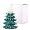 Christmas Tree Candles, Scented Candles Gifts, with Box, for Family Gatherings Christmas Parties Holiday New Year Decoration, Green, 11.3x7cm