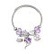 Non-Tarnish 201 Stainless Steel European Bracelet, Charm Bracelet for Women, Moon, Inner Diameter: 2-3/8~2-3/4 inch(6~7cm)
