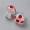 Luminous Resin Display Decoration, Glow in the Dark Ornaments, Mushroom, Red, 17x14mm