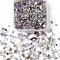50G Natural Amethyst Chip Beads, No Hole/Undrilled, 2~12x2~10x1~3mm