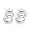 Tarnish Resistant 304 Stainless Steel Charms, Laser Cut, Cat Shape, Stainless Steel Color, 12x8x1mm, Hole: 1.2mm