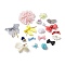 Cloth Ornament Accessories, Applique Patch, Pendants, Sewing Craft Decoration, Mixed Shape, Mixed Color, 9~80x9~80x2~22mm