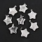 Natural Quartz Crystal Pendants, Rock Crystal Pendants, Pendants, with Platinum Tone Brass Findings, Star, 23.5x20.5x7.5mm