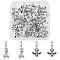 32Pcs 2 Styles Alloy European Dangle Charms, Large Hole Pendants, Dragon & Animal, Antique Silver & Platinum, 26~31mm, Pendant: 15.5~20.5x9~15.5x5.5~7.5mm, Hole: 4~4.5mm, 16pcs/style