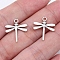 20Pcs Tibetan Style Zinc Alloy Pendants, Dragonfly, Antique Silver, 18x17mm