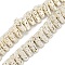 Electroplated Natural Lava Rock Beads Strands, Triangle, Silver Plated, 7.5x6.5x3mm, Hole: 1mm, about 132pcs/strand, 15.75''(40cm)