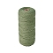 Cotton Macrame Cord, Round Macrame Rope for Wall Hangers, Boho Decorations, DIY Macrame Craft, Yellow Green, 3mm, about 109.36 Yards(100m)/Roll