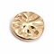 Brass Links connectors, Flat Round, Golden, 14.5x2.5mm, Hole: 1.5mm