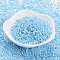 TOHO Japanese Seed Beads, 11/0, Hexagon Two Cut, Opaque Colours Rainbow, Sky Blue, 2x2mm, Hole: 0.6mm, about 44000pcs/pound