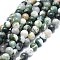 Natural Tree Agate Beads Strands, Round, 8mm, Hole: 1mm, about 47~48pcs/strand, 14.5~15 inch