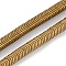 Electroplated Synthetic Non-magnetic Hematite Beads Strands, Wavy Disc, Antique Golden Plated, 6x1.5mm, Hole: 1mm, about 330pcs/strand, 15.75''(40cm)