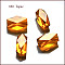 Imitation Austrian Crystal Beads, Grade AAA, K9 Glass, Faceted, Column, Orange, 8x5.5mm, Hole: 0.7~0.9mm