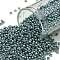 TOHO Round Seed Beads, Japanese Seed Beads, Frosted, (565F) Matte Galvanized Grey Blue, 11/0, 2.2mm, Hole: 0.8mm, about 1110pcs/10g