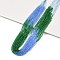 Transparent Gradient Color Glass Beads Strands, Segmented Multi-color Beads, Faceted Round, Cornflower Blue, 2mm, Hole: 0.5mm, about 160~178pcs/strand, 13.58 ~14.17 inch(34.5~36cm)