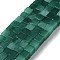 Natural Dyed White Jade Beads Strands, Cube, Dark Green, 6.5x6.5x6.5mm, Hole: 1.2mm, about 60pcs/strand, 15.16''(38.5cm)