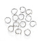 Tarnish Resistant 304 Stainless Steel Jump Rings, Open Jump Rings, Stainless Steel Color, 18 Gauge, 6x1mm, Inner Diameter: 4mm