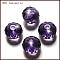 K9 Glass, Imitation Austrian Crystal Beads, Grade AAA, Faceted, Rondelle, Blue Violet, 10x7mm, Hole: 0.9~1mm