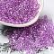 Baking Glass Seed Beads, Peanut, Violet, 5.5~6x3~3.5x3mm, Hole: 1~1.2mm, about 4000pcs/pound