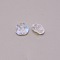 Glitter Lampwork Beads, Rose, Clear AB, 12.5x14x9mm, Hole: 1.2mm