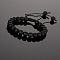 New Colorful Bracelet Black Gallstone Crafts Handmade Handmade Bracelet Colorful Peacock Stone Bracelet Ball Jewelry