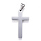 Tarnish Resistant 304 Stainless Steel Pendants, Cross, Stainless Steel Color, 38x22x3mm, Hole: 9x5mm