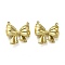 304 Stainless Steel Pendants, Bowknot Charm, Real 14K Gold Plated, 19x19x5mm, Hole: 1.5mm
