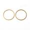Brass Link Rings, Golden, 18mm