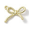 Rack Plating Alloy Pendants, Cadmium Free & Nickel Free & Lead Free, Bowknot, Golden, 17x14x3mm, Hole: 1.8mm