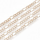Изготовление колье из цепочки Figaro из латуни MAK-T006-03RG-2