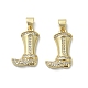 Латунные микро проложить кубического циркония подвески KK-D384-04G-1