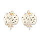 Подвески из латуни с прозрачным фианитом KK-N232-462-2