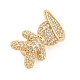 Латунный микро pave прозрачный кубик циркония подвески ZIRC-I068-26G-2