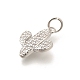 Латунные микропаве прозрачные подвески с фианитом KK-L225-032P-2