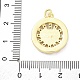 Подвески из латуни с микропаве из кубических цирконий KK-D325-24G-01-3