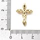 Латунные микропаве прозрачные подвески с фианитом KK-L228-03G-02-3