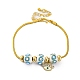 Латуни европейские браслеты BJEW-C080-01G-03-1