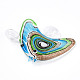 Ручной золотой песок Lampwork большие кулоны LAMP-T023-06E-2