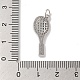 Подвески из латуни и прозрачного циркония с покрытием стойки KK-L216-058P-3